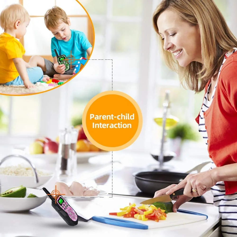 Walkie Talkies for Kids, 3 Pack Kids Walkie Talkies with 2 Way Radio, 3 KM Long Range, Toy for Boy Girl 3-15 Years Old