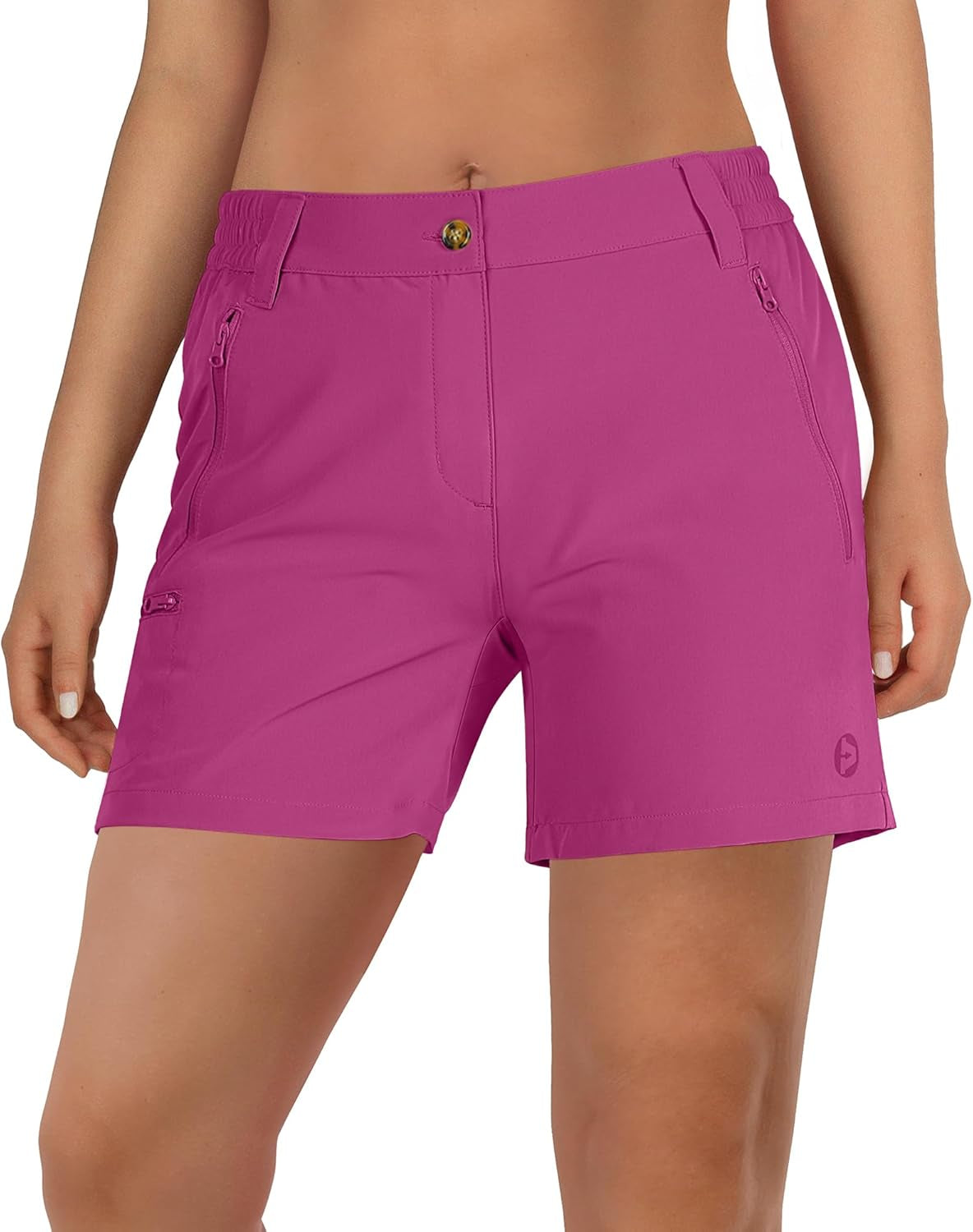 Women'S Hiking Shorts Stretch Lightweight Golf Shorts Quick Dry UPF 50+ 5 Inch Cargo Short for Camping