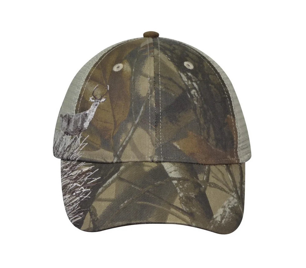 Realtree Hardwood Mesh Baseball Cap Outdoor Sports Embroidery Hunting Trucker Hats for Women, Men