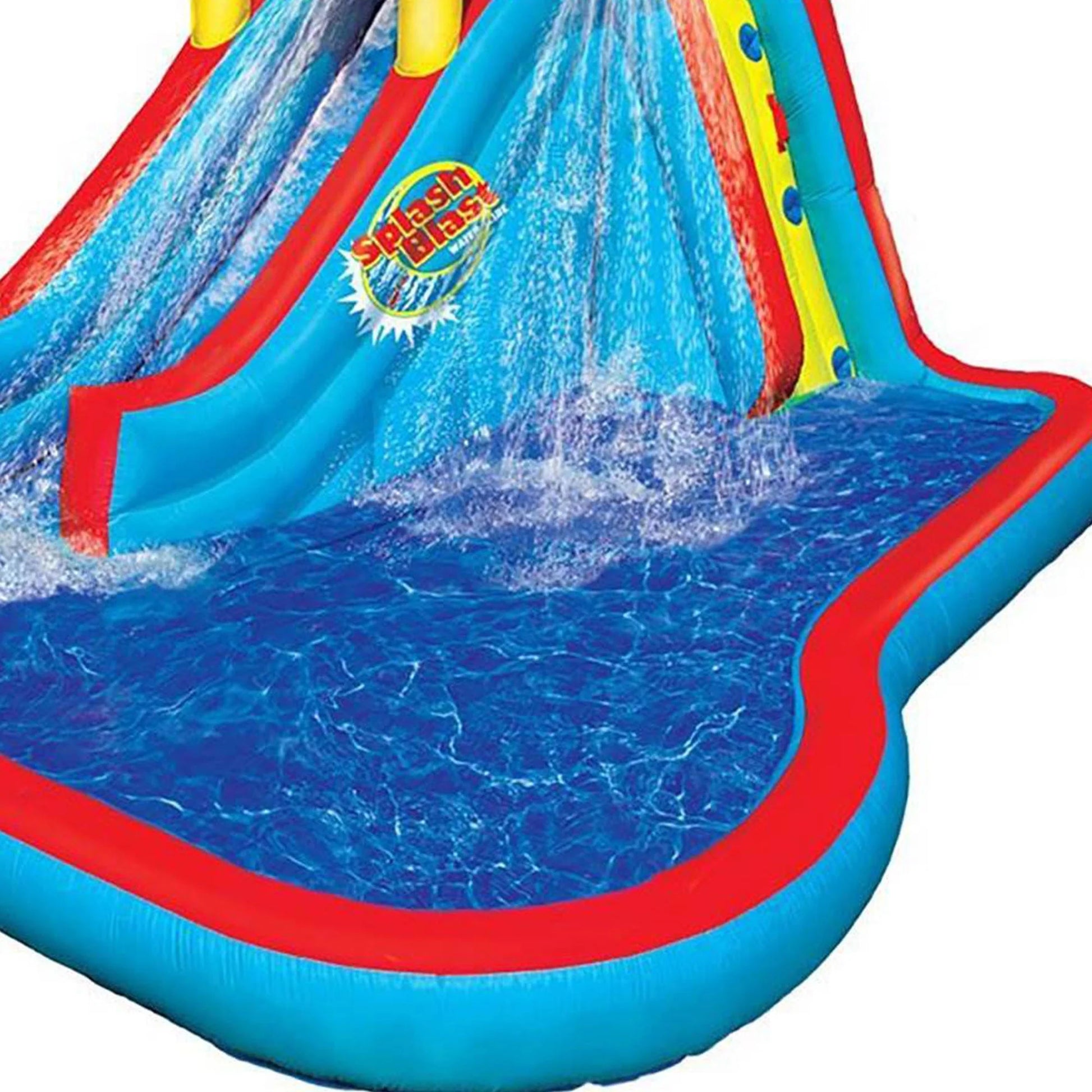 Slide N Soak Inflatable Outdoor Kids Splash Pool Water Park, Ages 5+