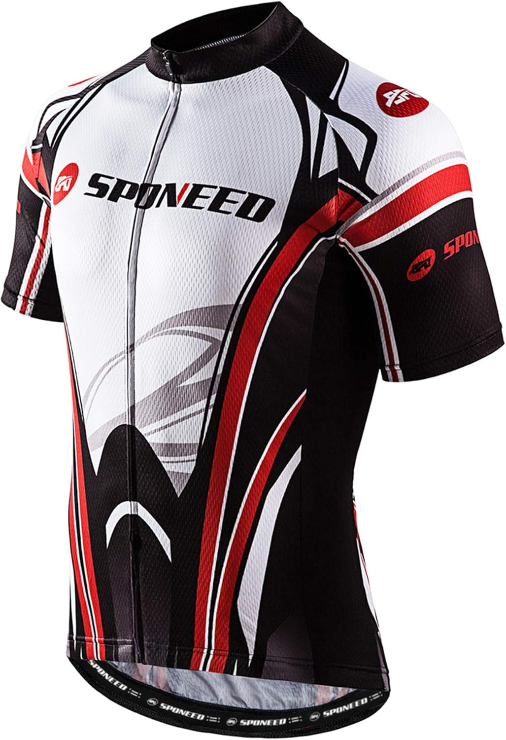 Men'S Cycling Jerseys Tops Biking Shirts Short Sleeve Bike Clothing Full Zipper Bicycle Jacket with Pockets
