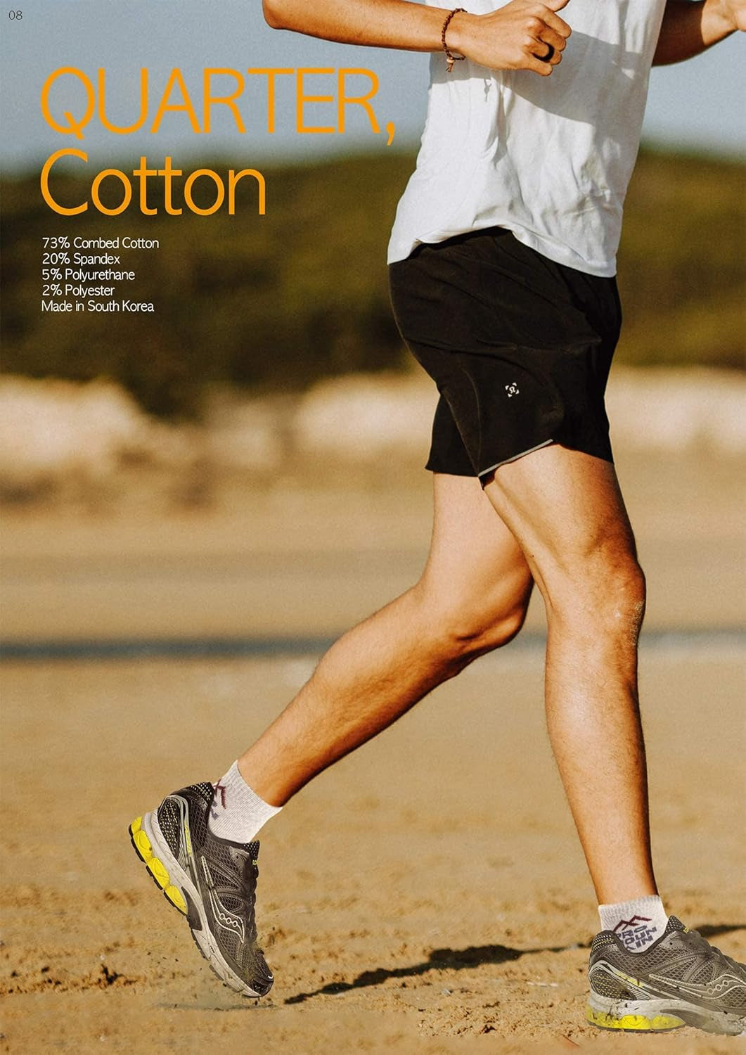Wide Toe Box for Health Cotton Compression Ankle Socks Athletic Hiking Mesh Quarter Length
