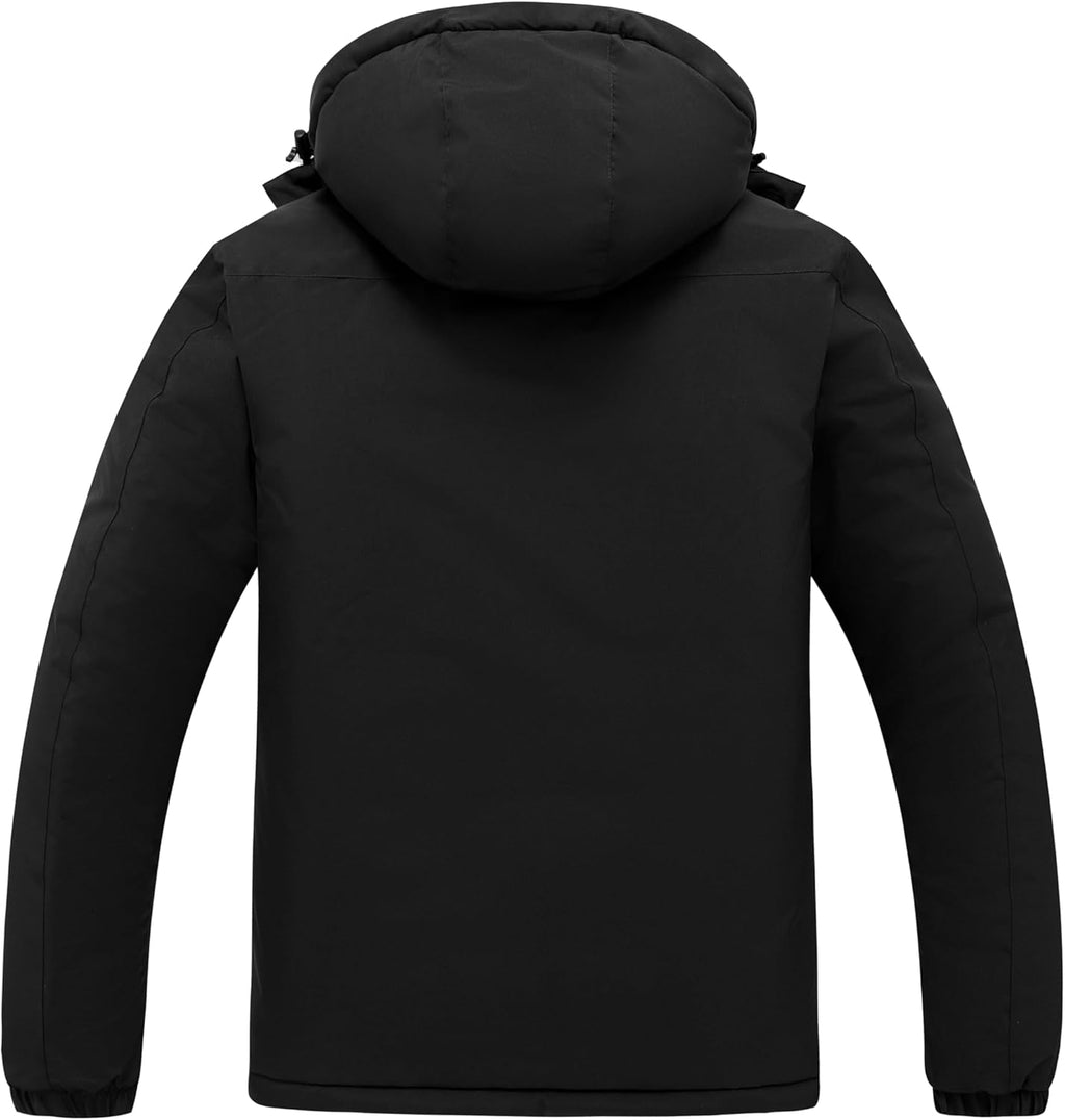 Men'S Mountain Waterproof Ski Jacket Windproof Rain Jacket Winter Warm Snow Coat