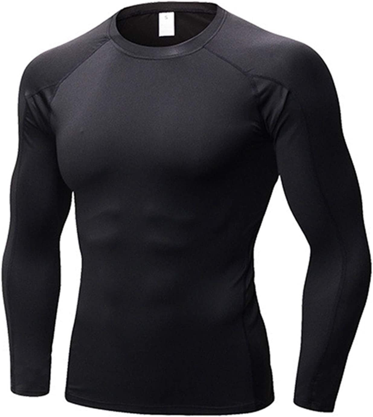 Mens Workout Compression Set Pants and Long Sleeve Shirts Winter Warm Thermal Baselayer Top & Bottom