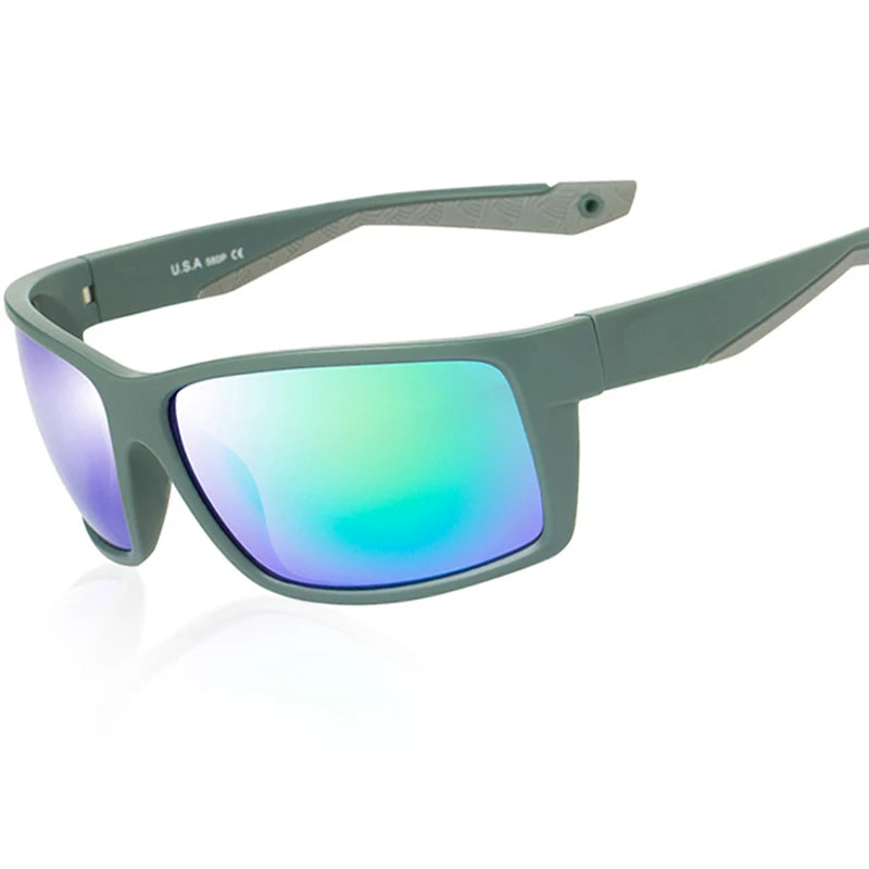 New Square Sunglasses for Men Outdoor Windproof Cycling Glasses Reefton Polarized Eyeglasses Men Oculos UV400