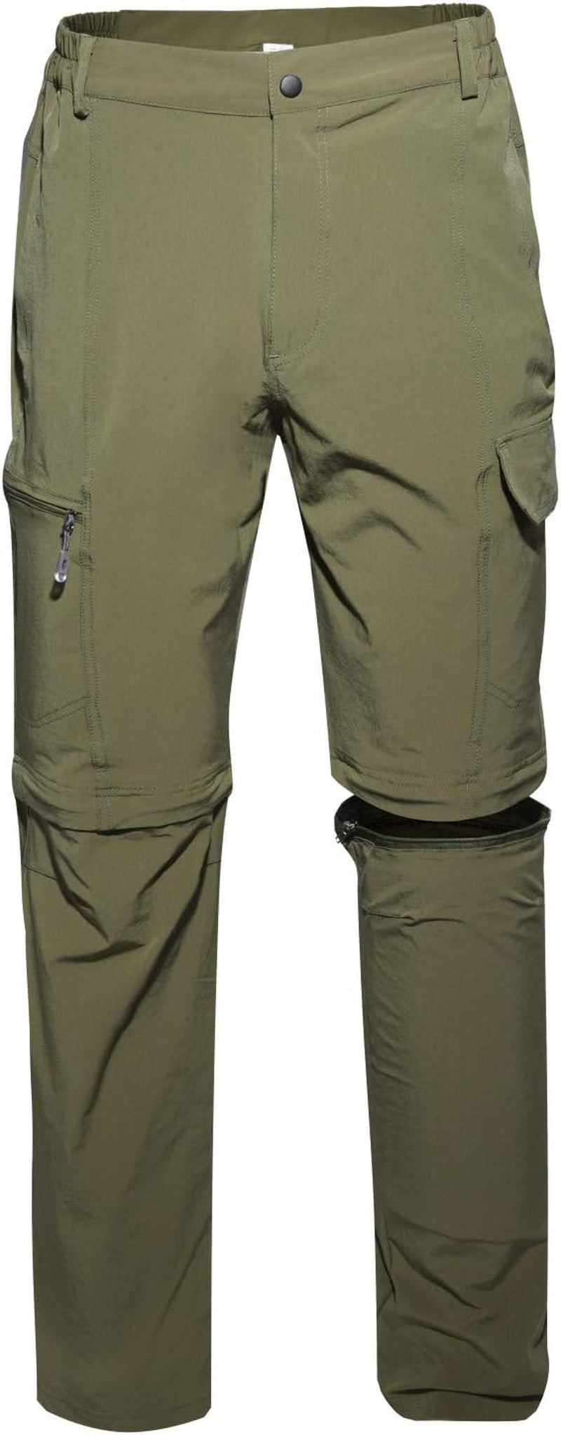 Men Outdoor Quick Dry Lightweight Waterproof Hiking Pants with Belt