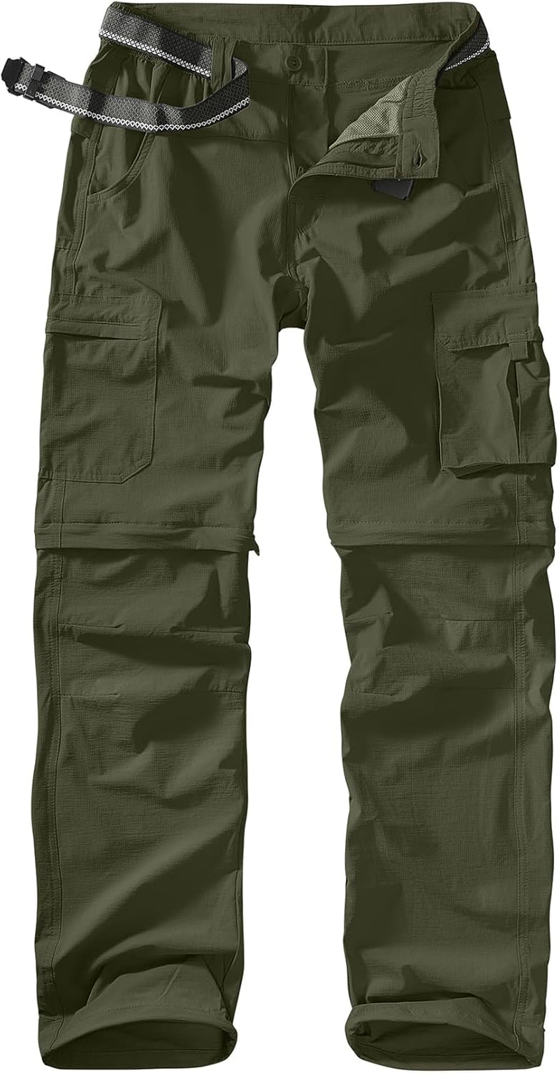 Men'S Outdoor Quick Dry Convertible Lightweight Hiking Fishing Zip off Safari Trousers