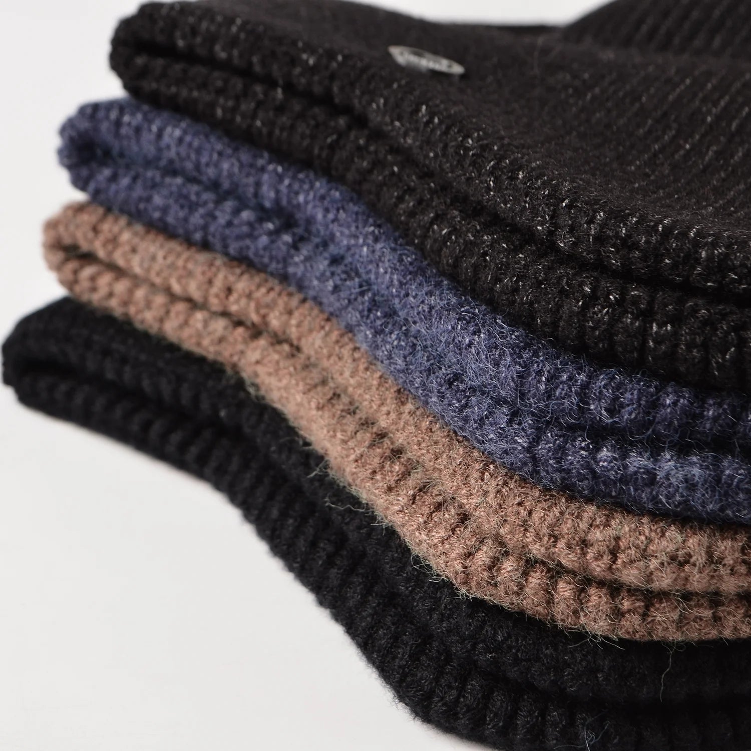 Men Women Knit Hat Winter Warm Stretch Beanie Ear Flaps Cap Outdoor Work Ski
