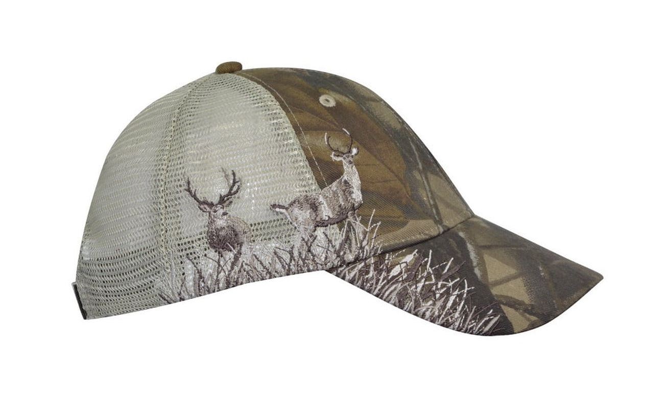 Realtree Hardwood Mesh Baseball Cap Outdoor Sports Embroidery Hunting Trucker Hats for Women, Men