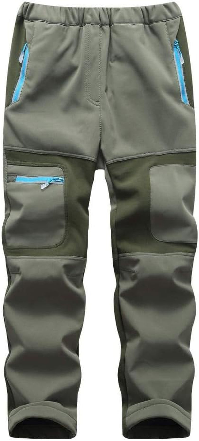 Kids Boy'S Snow Waterproof Pants Youth Fleece Lind Hiking Softshell Warm Insulated Trousers