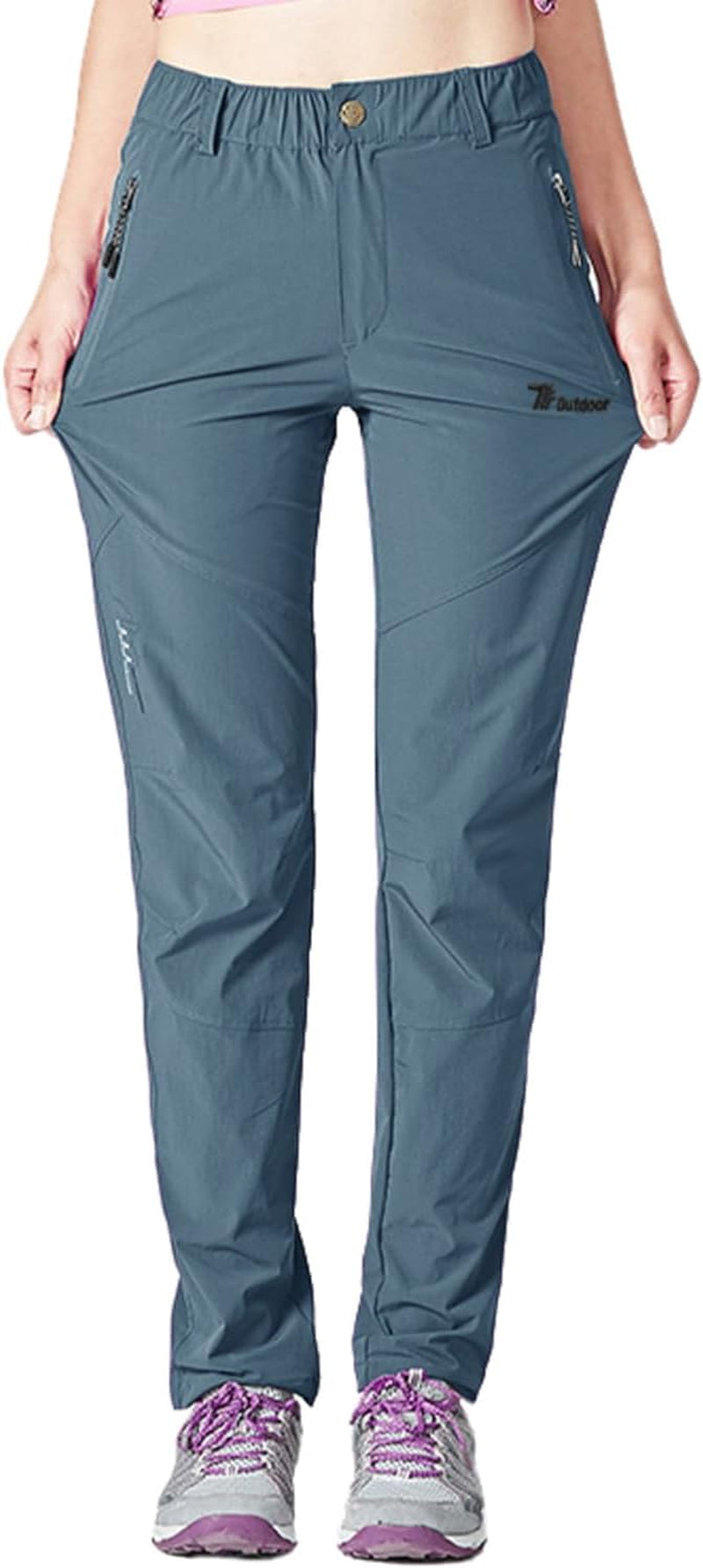 Women'S Outdoor Hiking Pants Lightweight Quick Dry Water Resistant Mountain Trouser