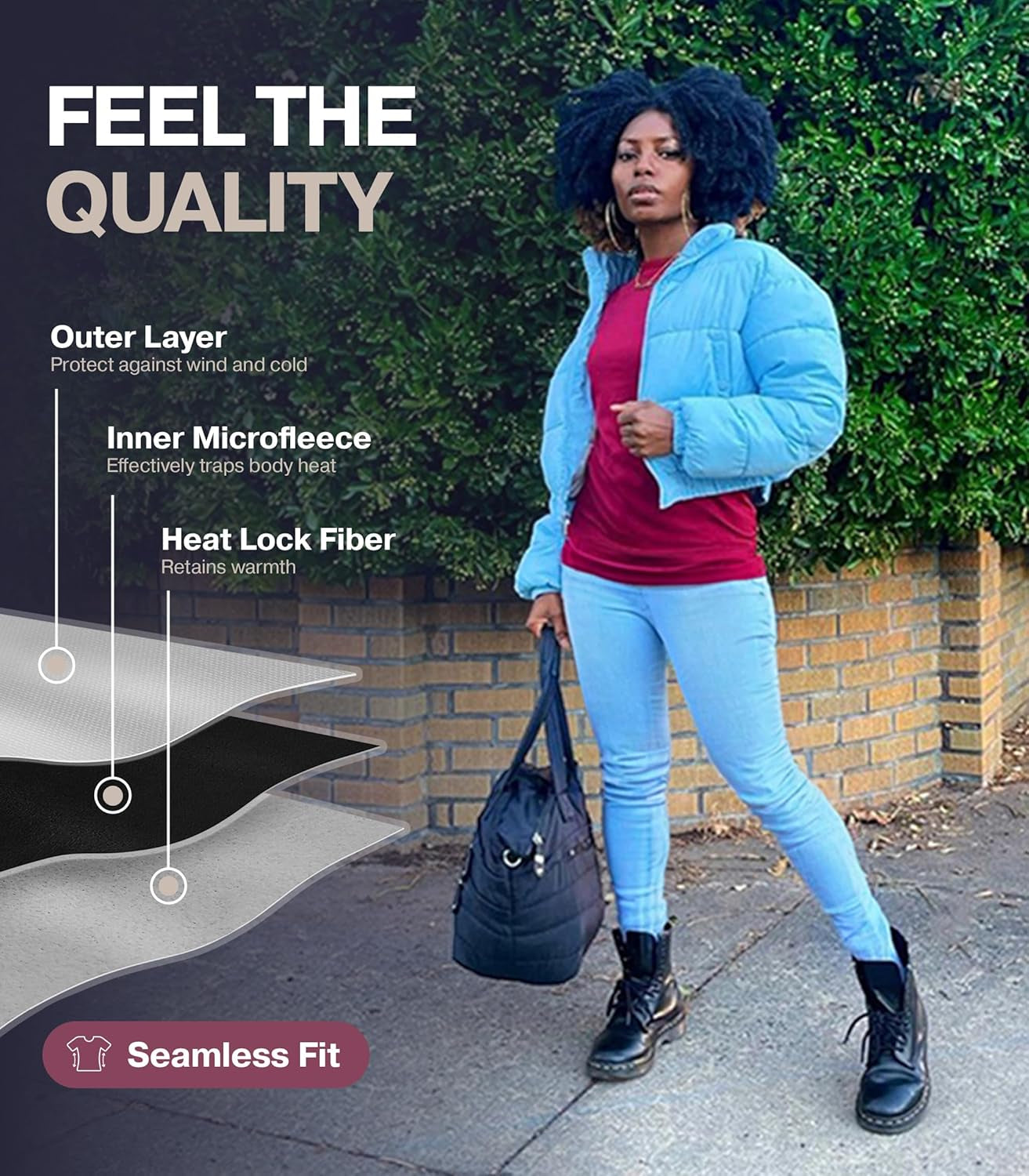 Long Sleeve Thermal Shirts for Women Cold Weather, Womens Thermal Underwear Tops, Base Layer Women Thermal