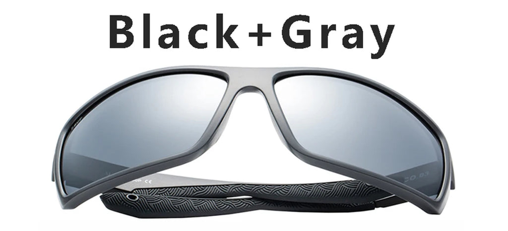 New Square Sunglasses for Men Outdoor Windproof Cycling Glasses Reefton Polarized Eyeglasses Men Oculos UV400