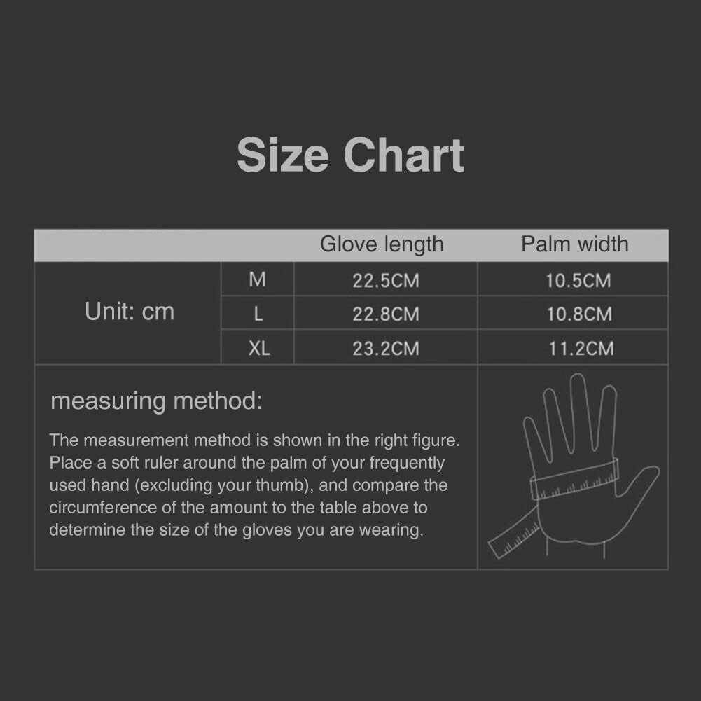 Tactical Gloves with Knuckle Protection, Men Outdoor Gloves Fingerless Glove for Riding, Cycling, Motorcycle, Driving Gloves (Black L)