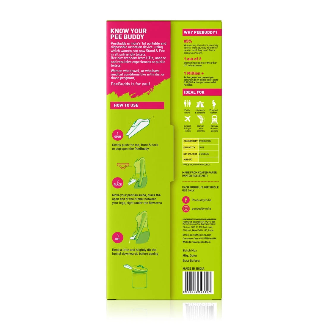 - Disposable, Portable Female Urination Device for Women - 40 Funnels