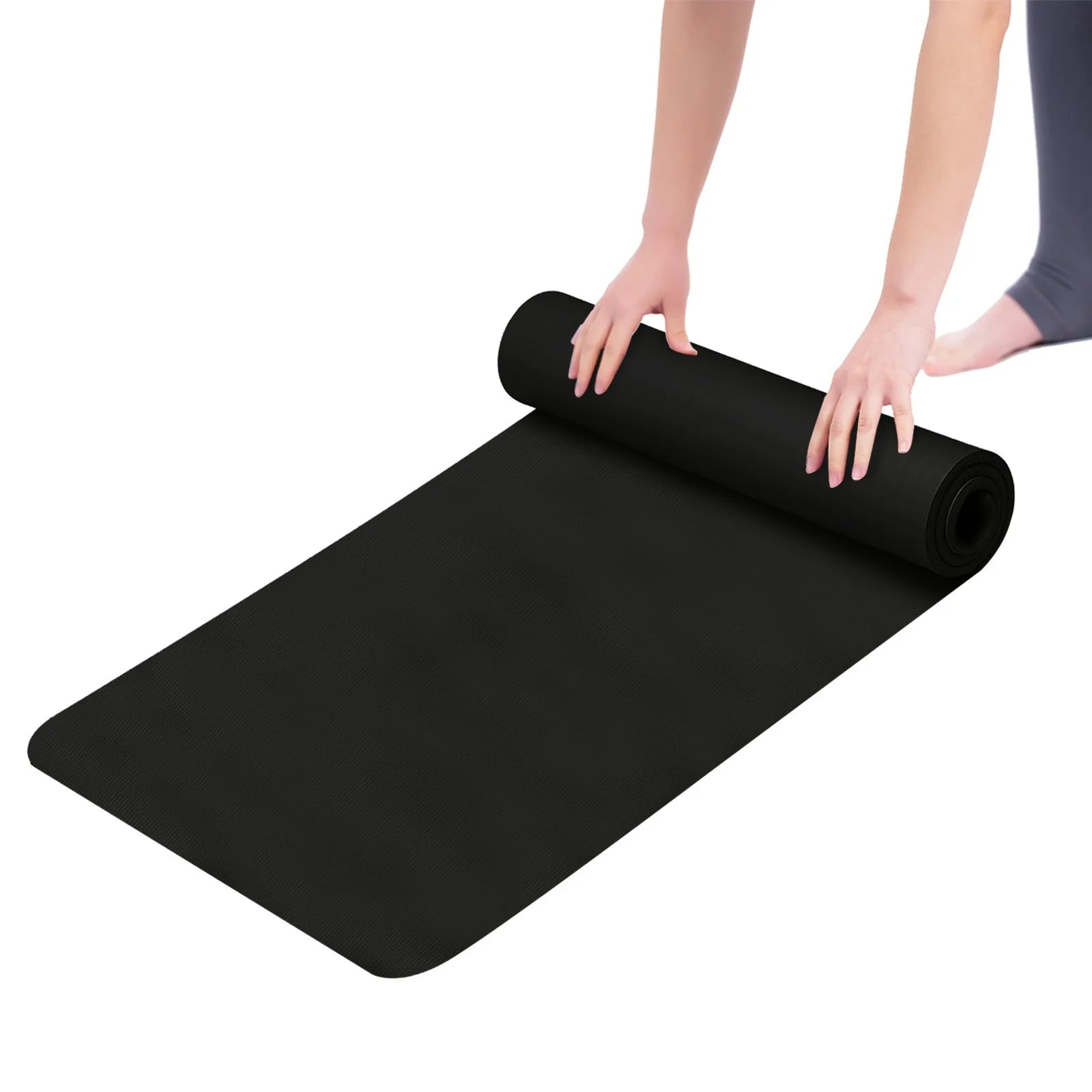 Outdoor Sports and Yoga Yoga Mat Non Monochrome Women Mat Mat 4Mm Sports Men Fitness & Yoga Equipment Fitness Mats Large Workout Mat Mat for Women Men Kids Home Gym Workout