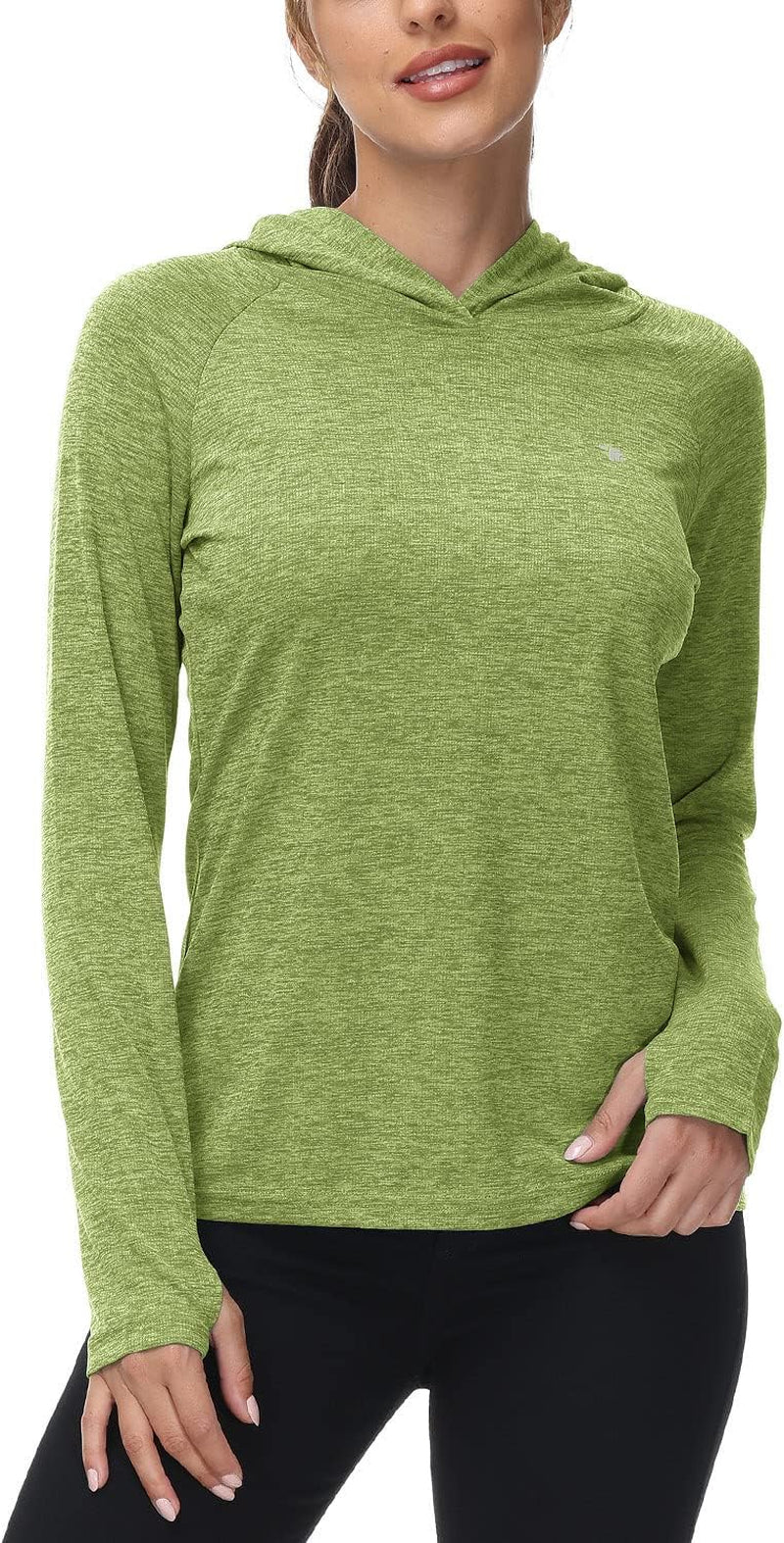 Women'S UPF 50+ Sun Protection Hoodie Shirt Long Sleeve Lightweight Quick Dry Running Fishing Hiking Shirt