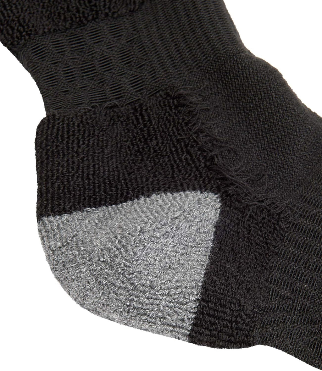 Wide Toe Box for Health Cotton Compression Ankle Socks Athletic Hiking Mesh Quarter Length