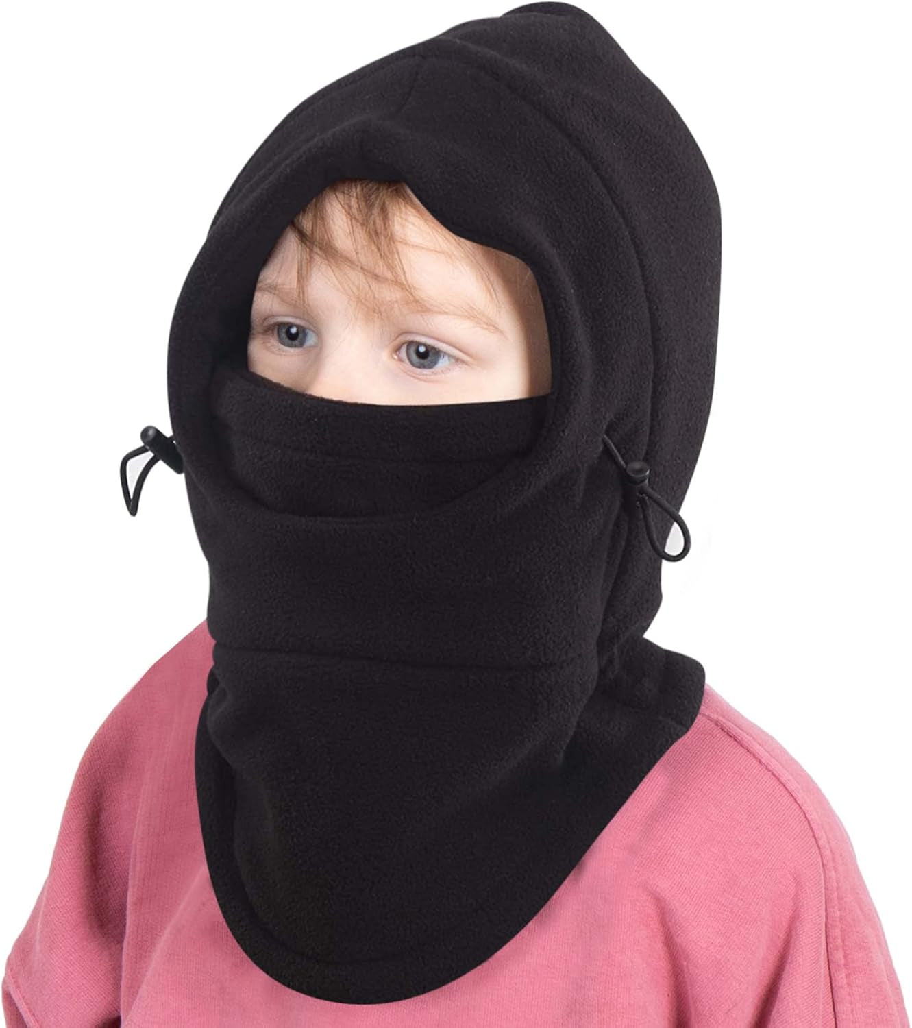 Kids Winter Hat with Mask - Ski Mask for Kids - Ninja Kids Balaclava & Winter Face Mask for Kids W/Hood - Toddler Balaclava