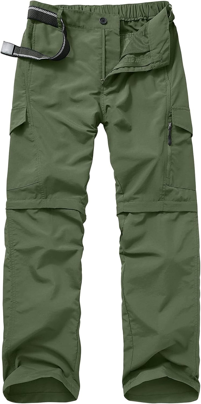 Mens Hiking Pants Quick Dry Lightweight Fishing Convertible Zip off Safari Trousers